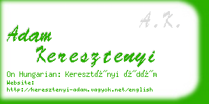 adam keresztenyi business card